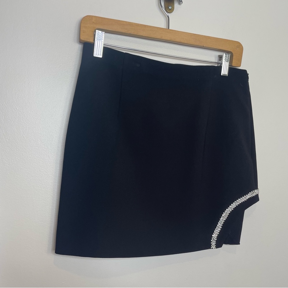 Zara Mini Skirt with Rhinestone Slit - Picture 3 of 8